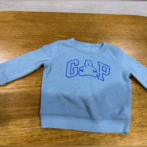 GAP Kids Light Blue Sweatshirt with Bear Design